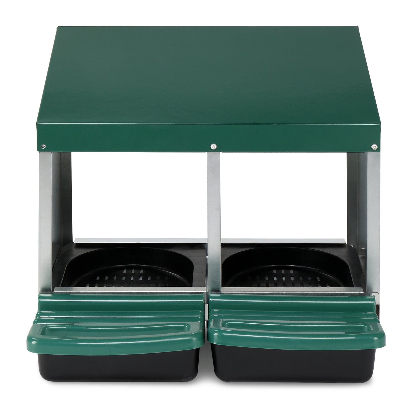Pitched Roof House Iron-plastic Chicken Feeding