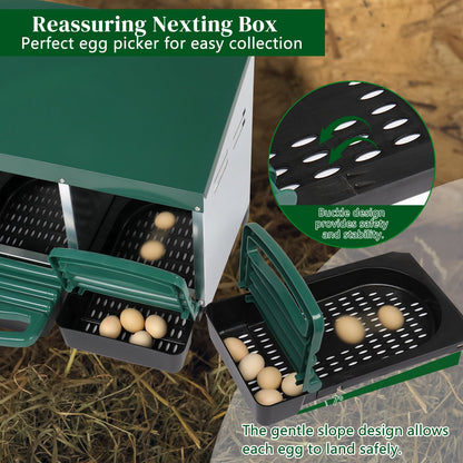 Pitched Roof House Iron-plastic Chicken Feeding