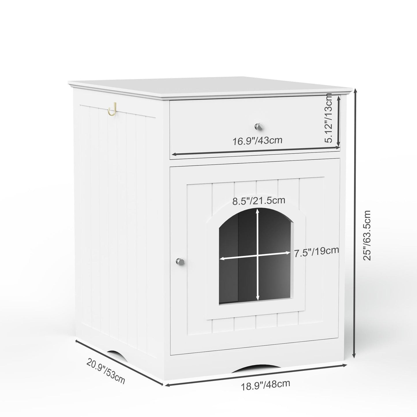 Wooden Pet Cage, Cat Home Bedside Table