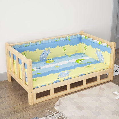 Luxury Wooden Pet Bed