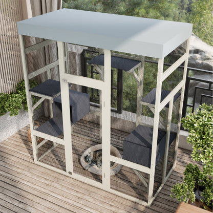 Wooden Pet Waterproof Cat Cage