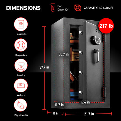 Fire/Water Digital Safe EF4738E