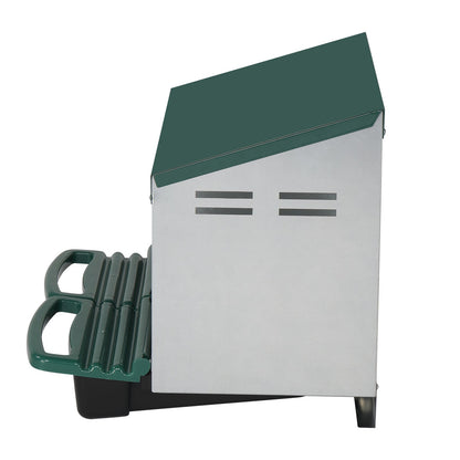 Pitched Roof House Iron-plastic Chicken Feeding