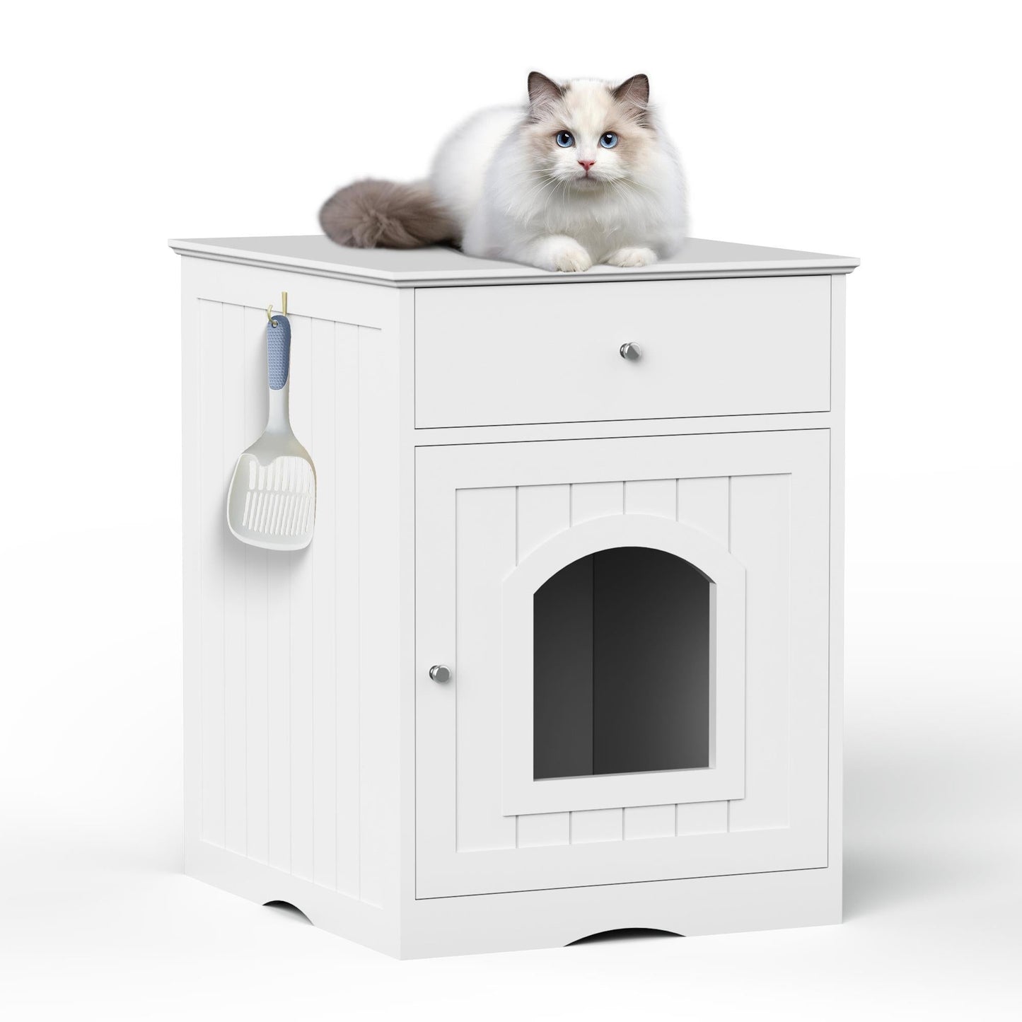 Wooden Pet Cage, Cat Home Bedside Table