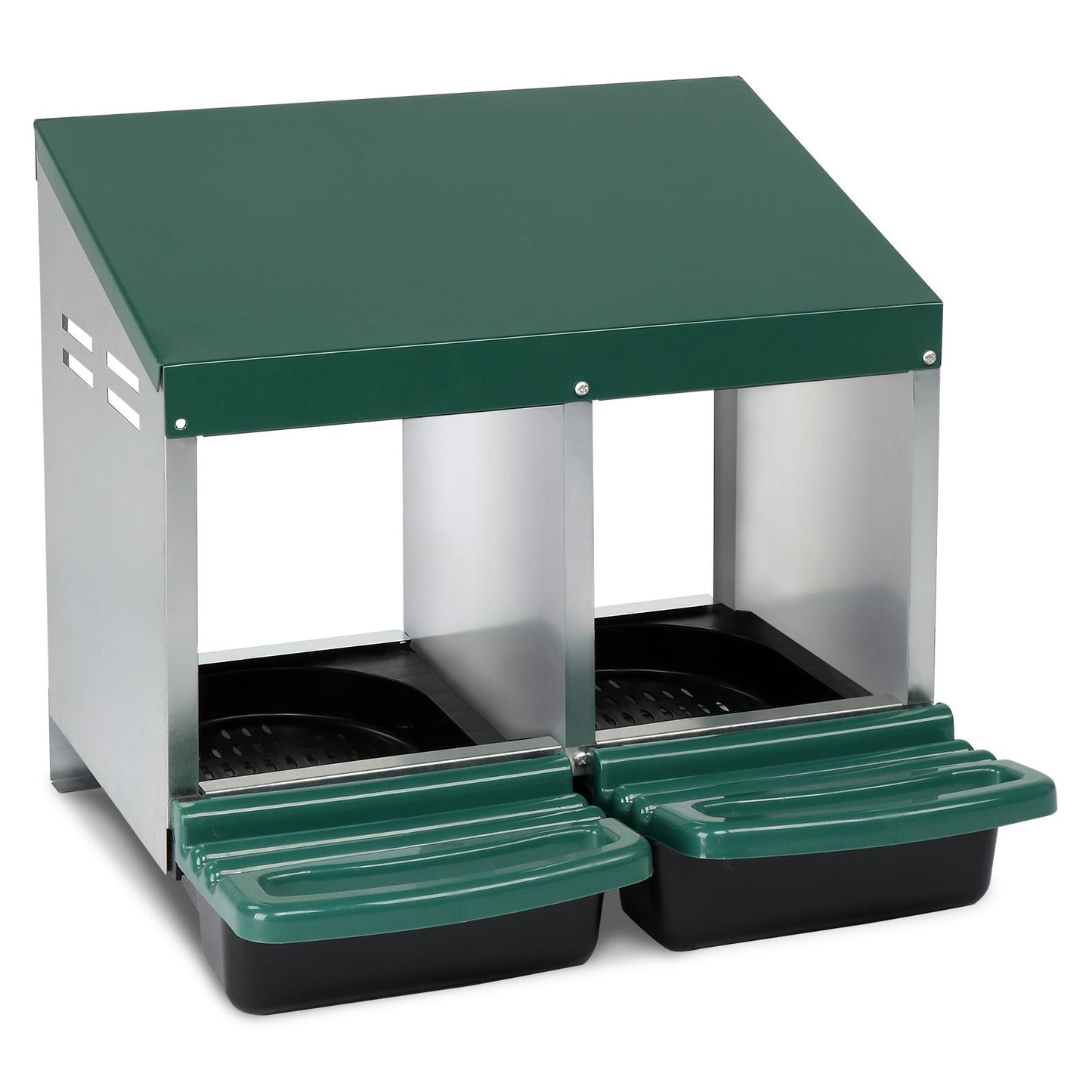 Pitched Roof House Iron-plastic Chicken Feeding