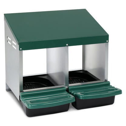 Pitched Roof House Iron-plastic Chicken Feeding