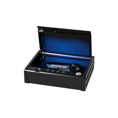 Quick Access Biometric Pistol Safe with Lights QAP1BLX