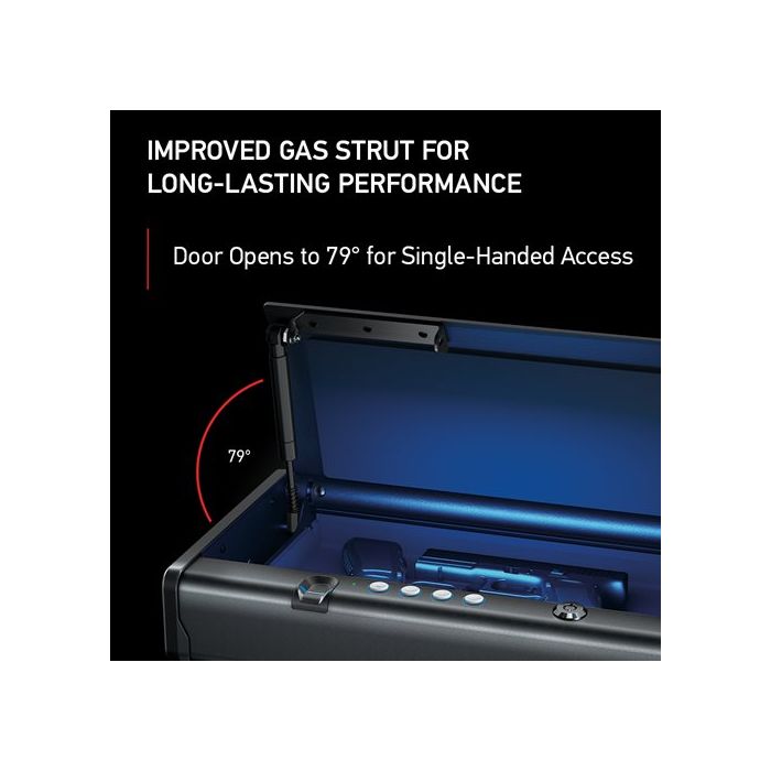 XL Quick Access Biometric Pistol Safe with Lights QAP2BLX