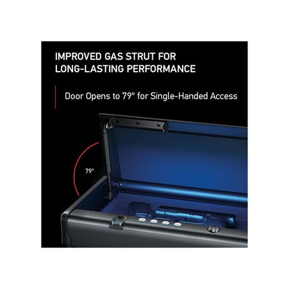 XL Quick Access Biometric Pistol Safe with Lights QAP2BLX