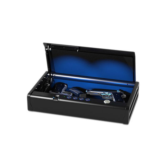 XL Quick Access Biometric Pistol Safe with Lights QAP2BLX